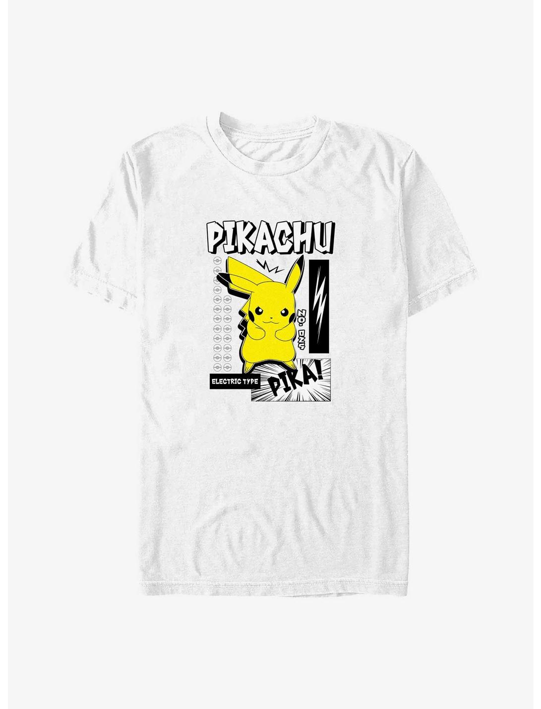 Pokemon Electric Type Pikachu Big & Tall T-Shirt, WHITE, hi-res