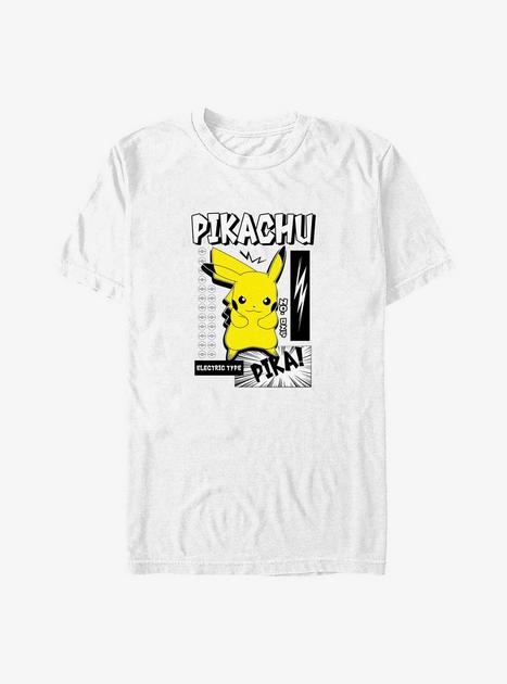 Pokemon Electric Type Pikachu Big & Tall T-Shirt - WHITE | BoxLunch