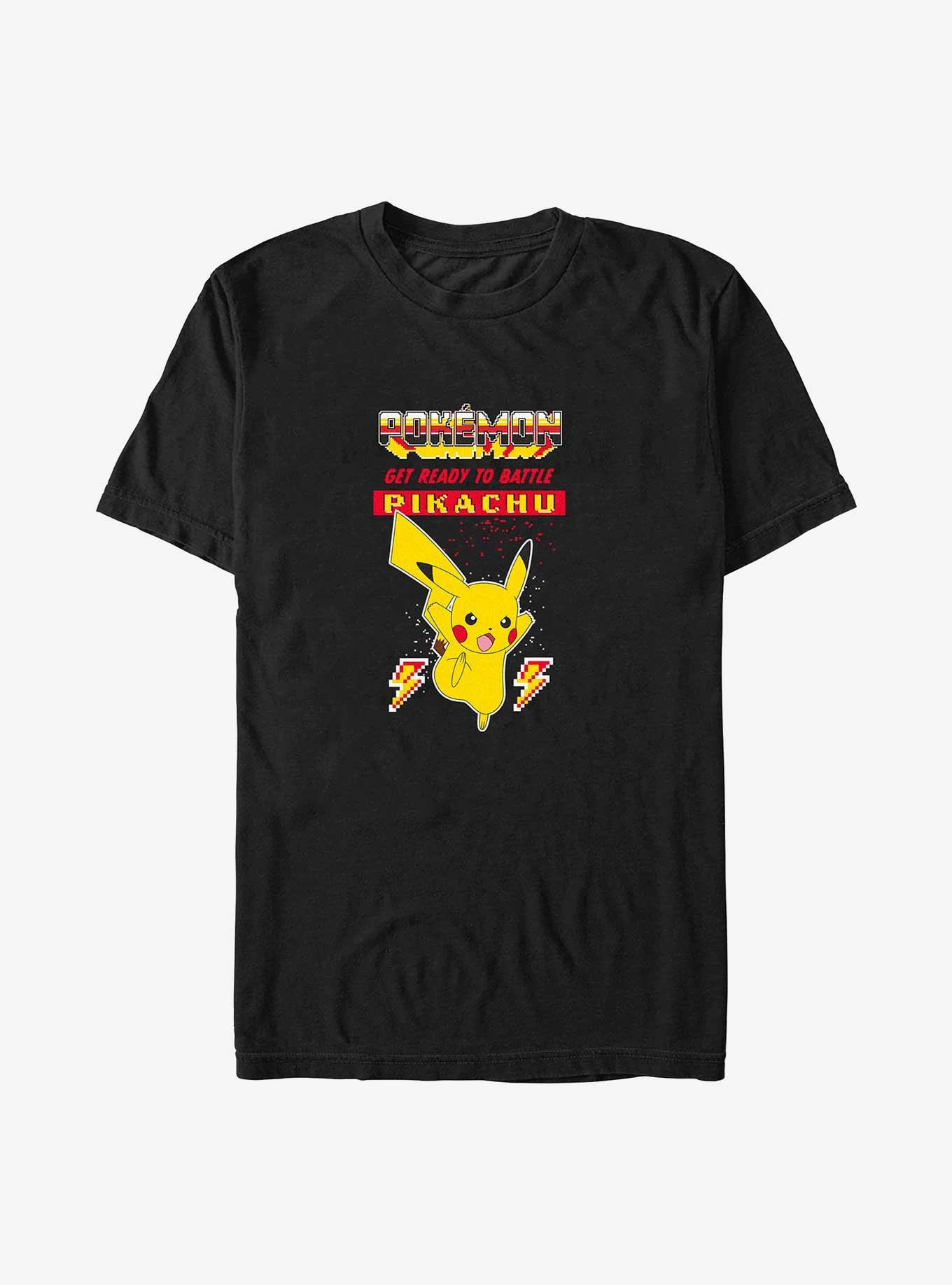 Pokemon Pikachu Ready To Battle Big & Tall T-Shirt, BLACK, hi-res