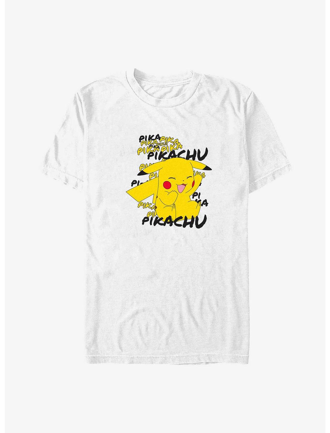 Pokemon Pikachu Cracks A Joke Big & Tall T-Shirt, WHITE, hi-res