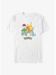 Pokemon Poke Ball Group Big & Tall T-Shirt, WHITE, hi-res