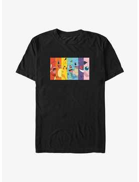 Pokemon Rainbow Split Face Big & Tall T-Shirt, , hi-res