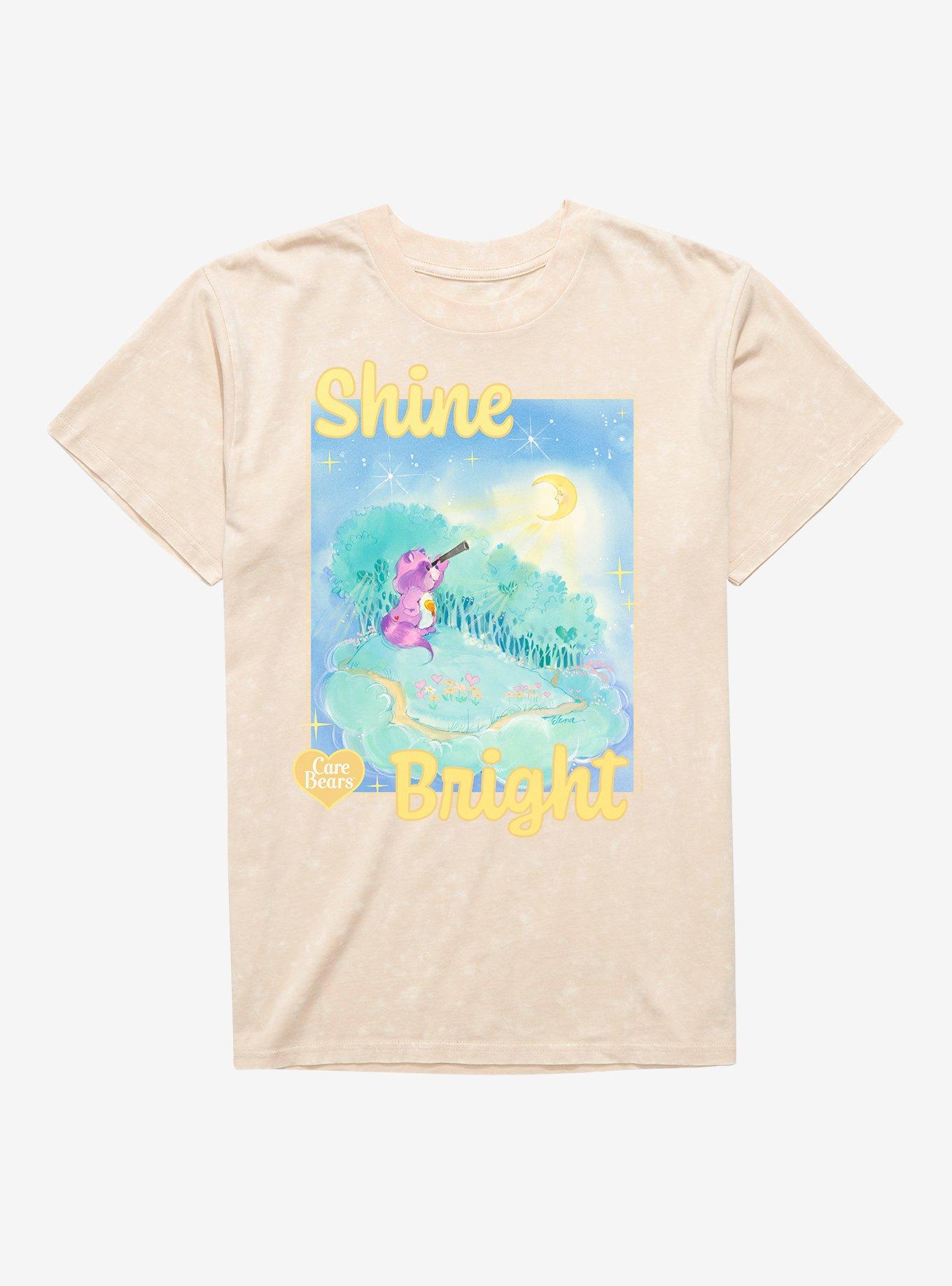 Care Bear Cousins Bright Heart Raccoon Shine Bright Mineral Wash T-Shirt, NATURAL MINERAL WASH, hi-res
