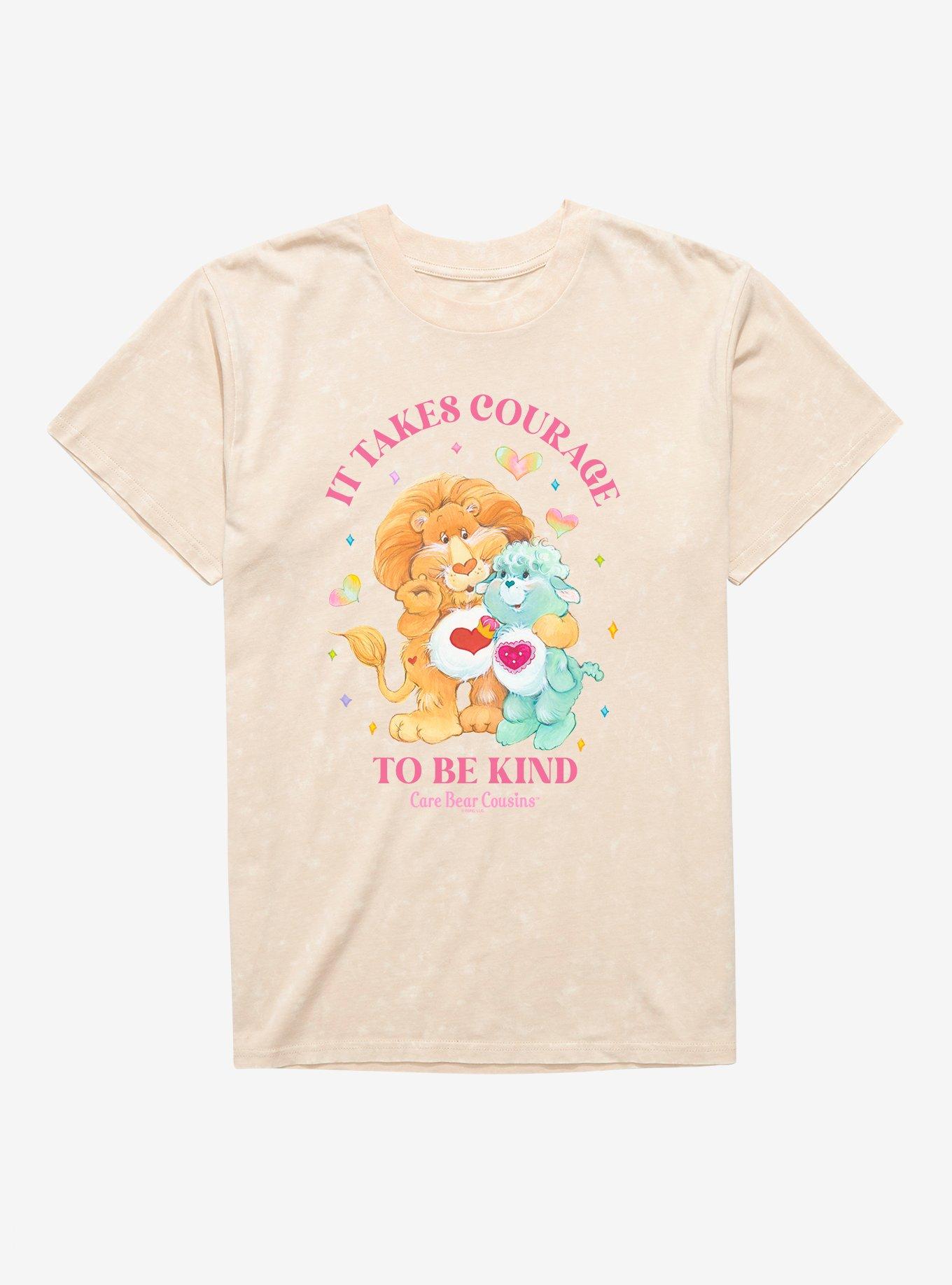 Care Bear Cousins Brave Heart Lion & Gentle Lamb Be Kind Mineral Wash T-Shirt