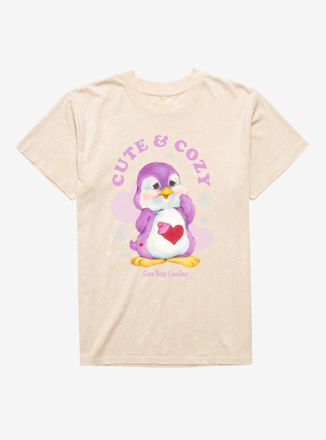 Care Bear Cousins Cozy Heart Penguin Cute & Cozy Mineral Wash T-Shirt, , hi-res
