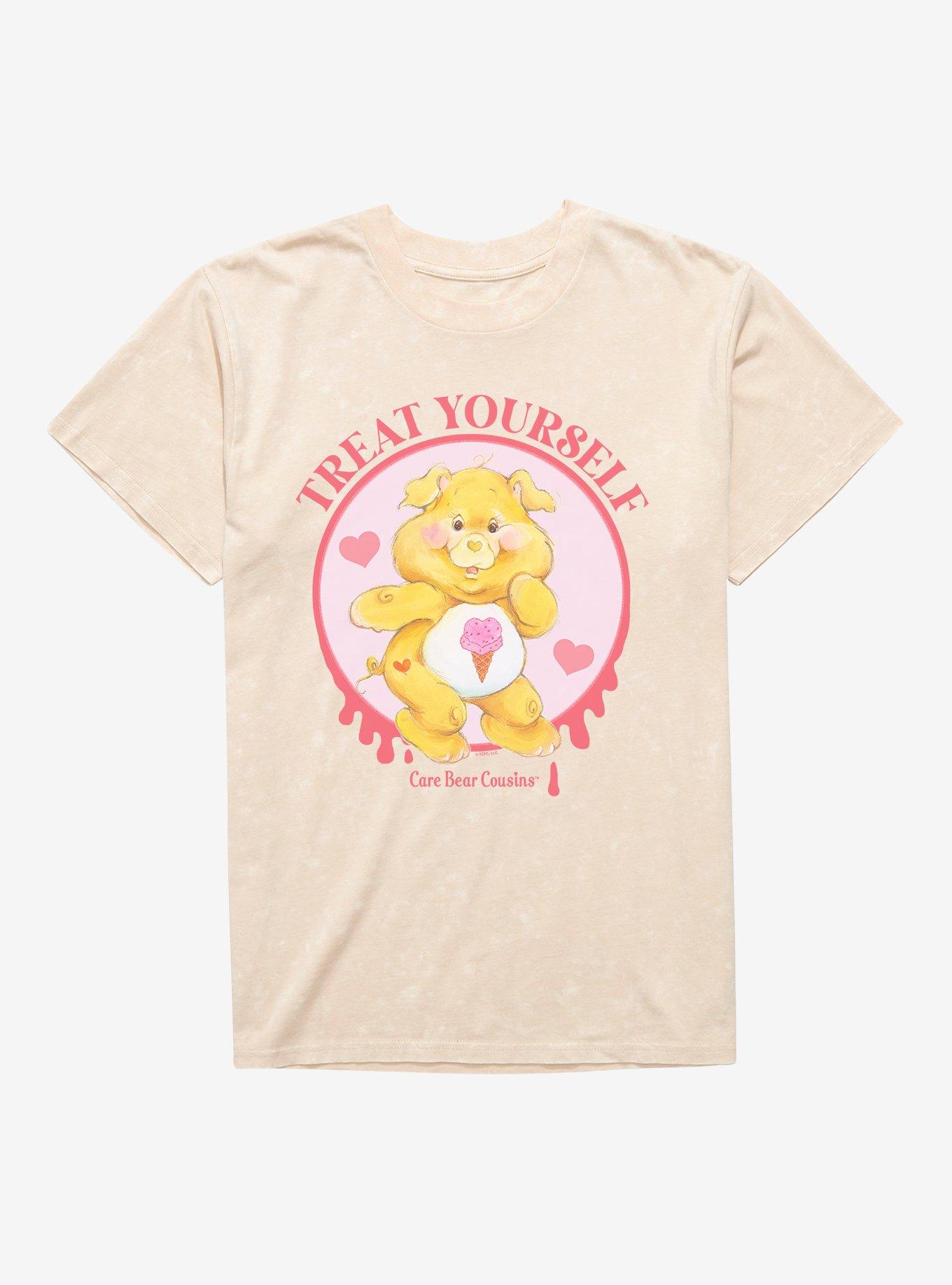 Care Bear Cousins Treat Heart Pig Treat Yourself Mineral Wash T-Shirt, NATURAL MINERAL WASH, hi-res