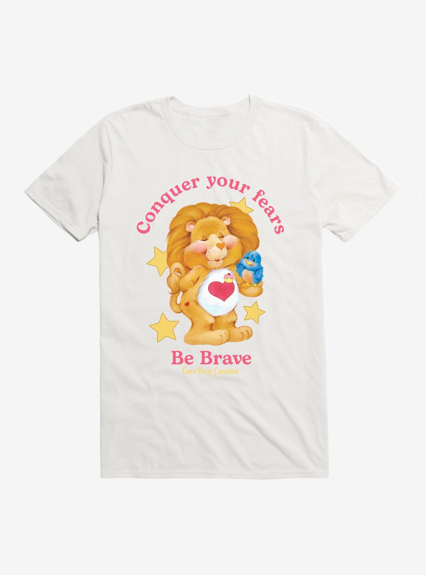 Care Bear Cousins Brave Heart Lion Be Brave T-Shirt WHITE Hot