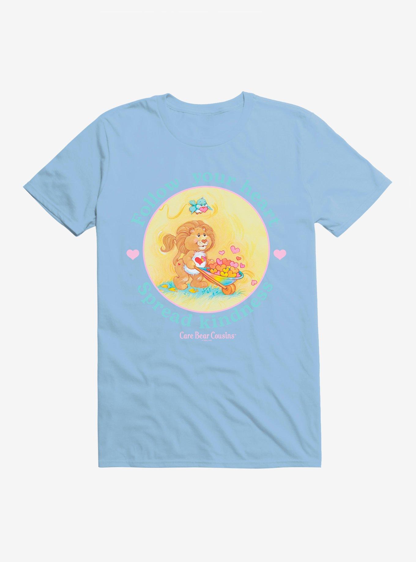 Care Bear Cousins Brave Heart Lion Follow Your Heart T-Shirt, LIGHT BLUE, hi-res