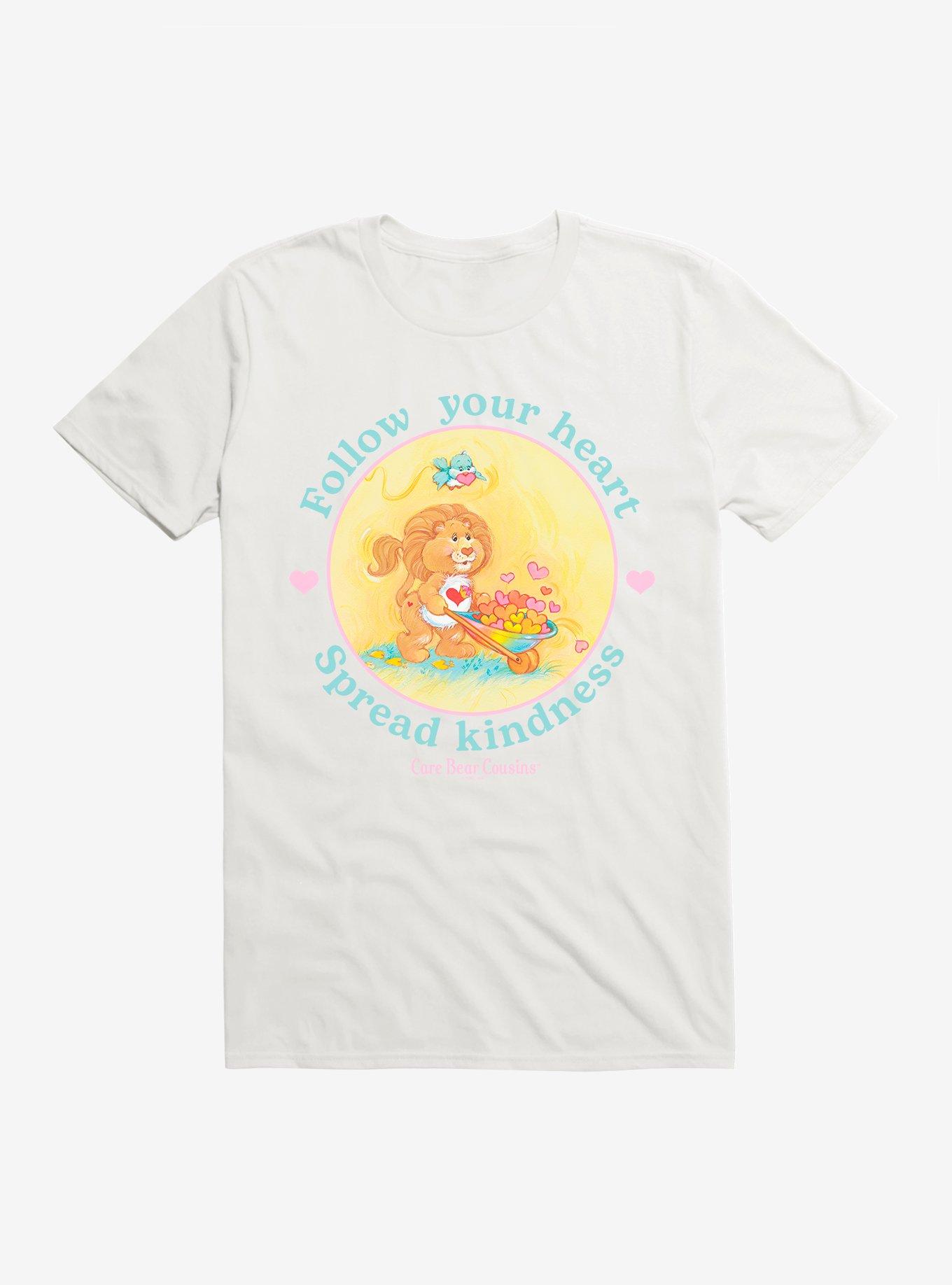 Care Bear Cousins Brave Heart Lion Follow Your Heart T-Shirt, WHITE, hi-res