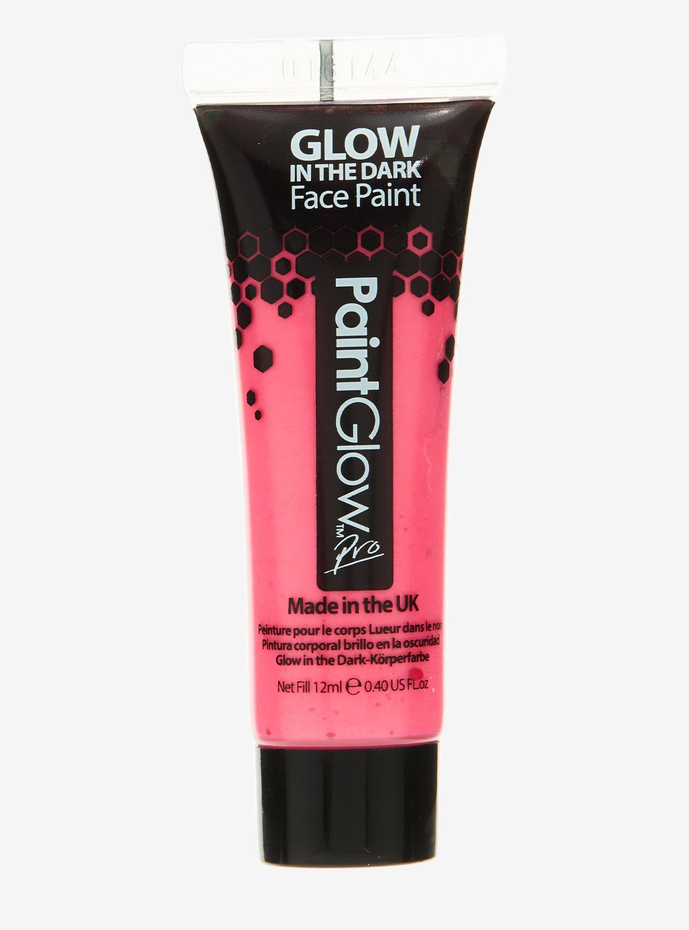 Neon Pink Glow-In-The-Dark Face Paint, , hi-res