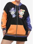 Hello Kitty And Friends Halloween Color-Block Girls Hoodie Plus Size, MULTI, hi-res