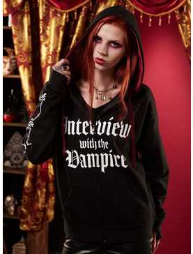 Interview With The Vampire Coffins Lace-Up Girls Hoodie, , hi-res