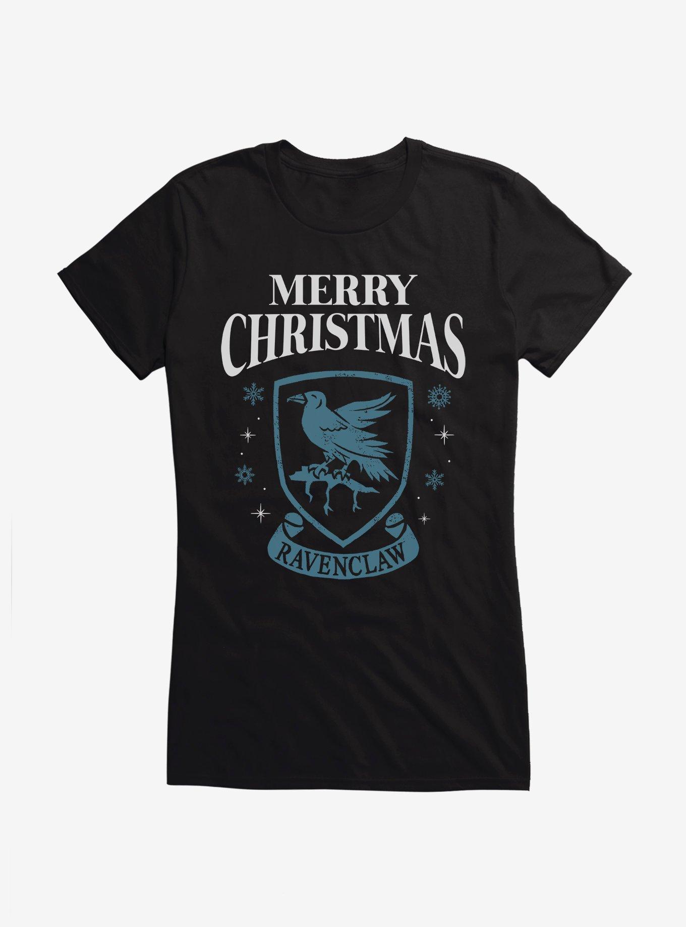 Harry Potter Merry Christmas Ravenclaw Girls T-Shirt