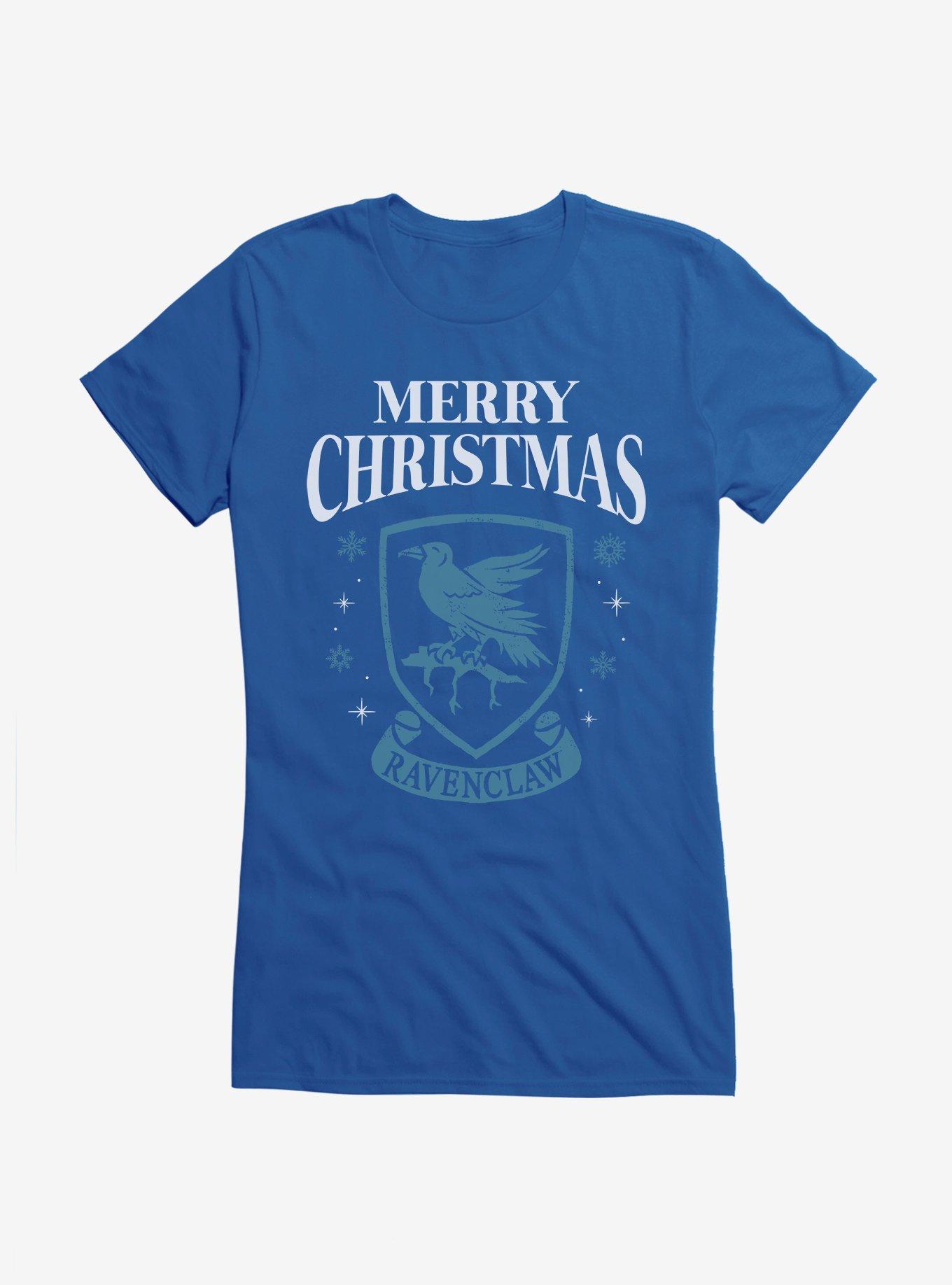 Harry Potter Merry Christmas Ravenclaw Girls T-Shirt, ROYAL, hi-res