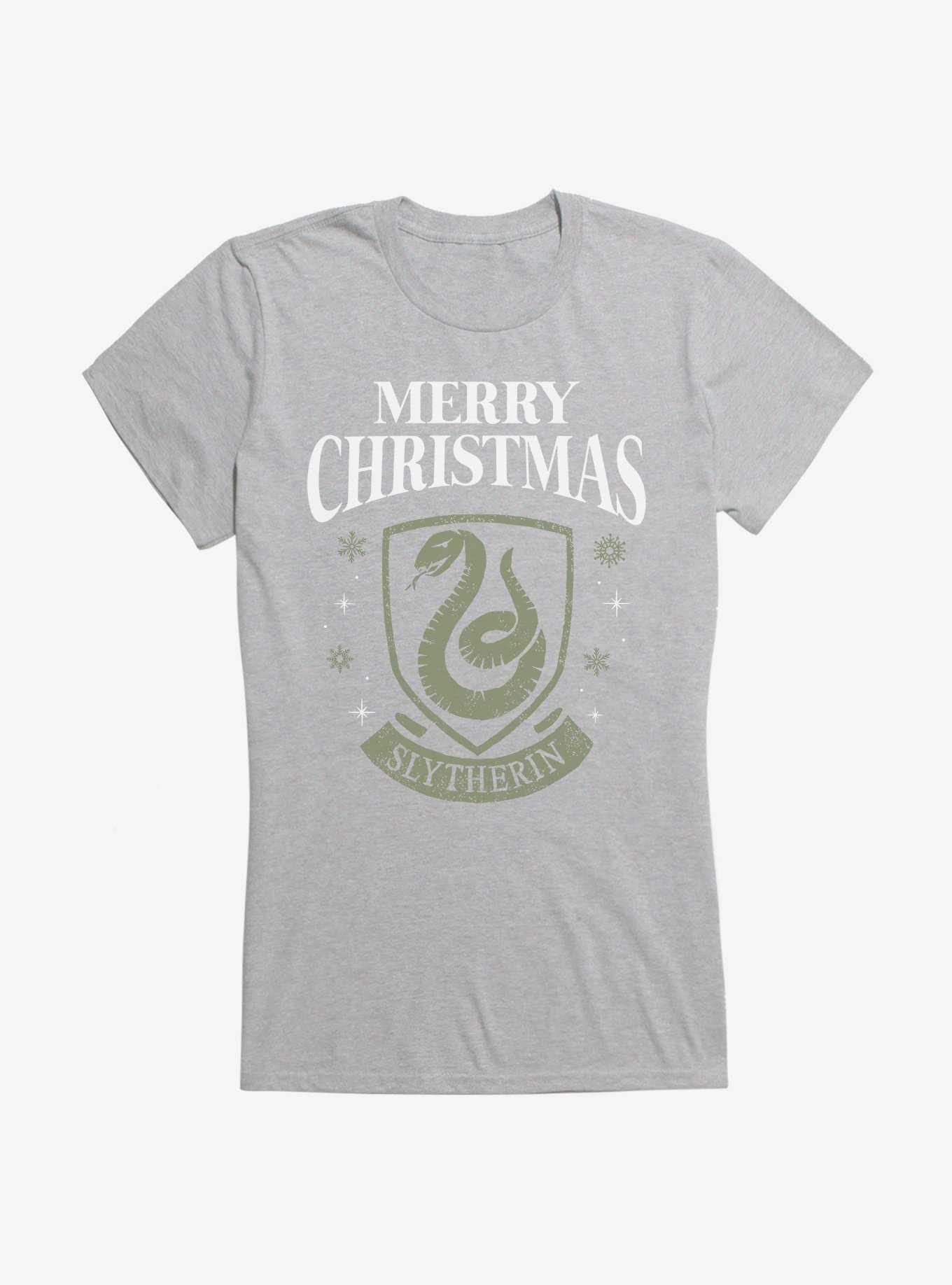 Harry Potter Merry Christmas Slytherin Girls T-Shirt, , hi-res