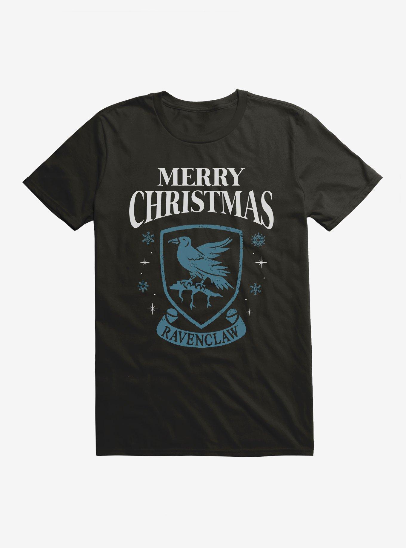 Harry Potter Merry Christmas Ravenclaw T-Shirt, BLACK, hi-res