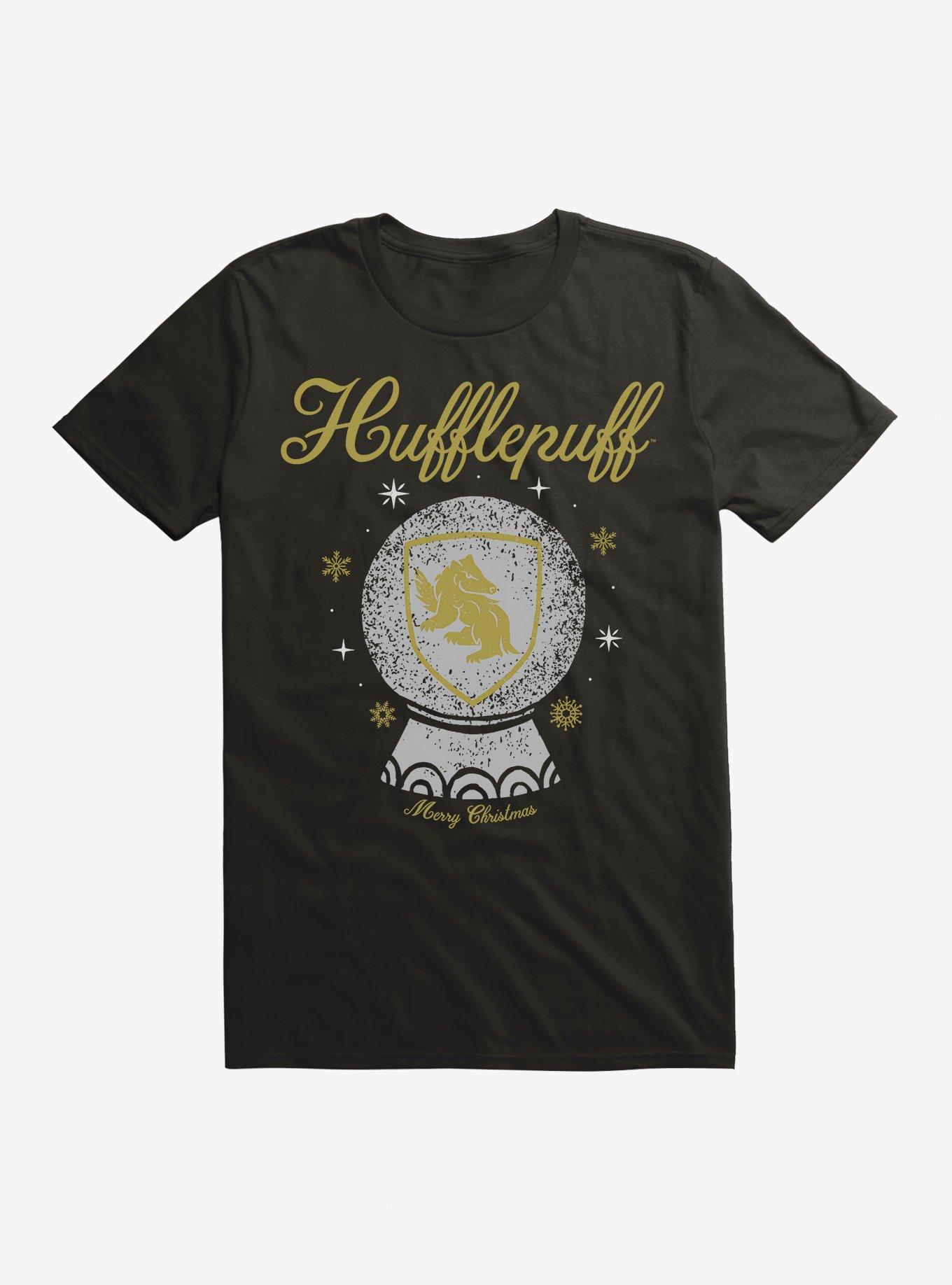 Harry Potter Snow Globe Hufflepuff T-Shirt, BLACK, hi-res