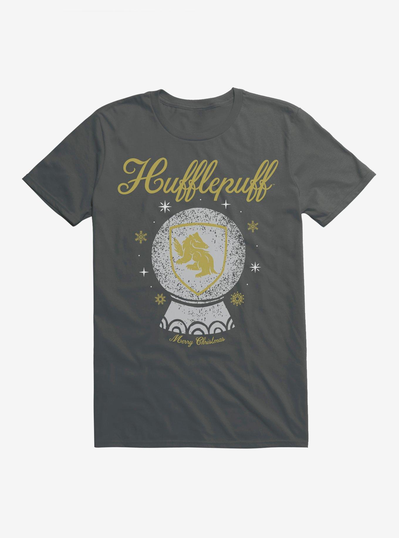 Harry Potter Snow Globe Hufflepuff T-Shirt, CHARCOAL, hi-res
