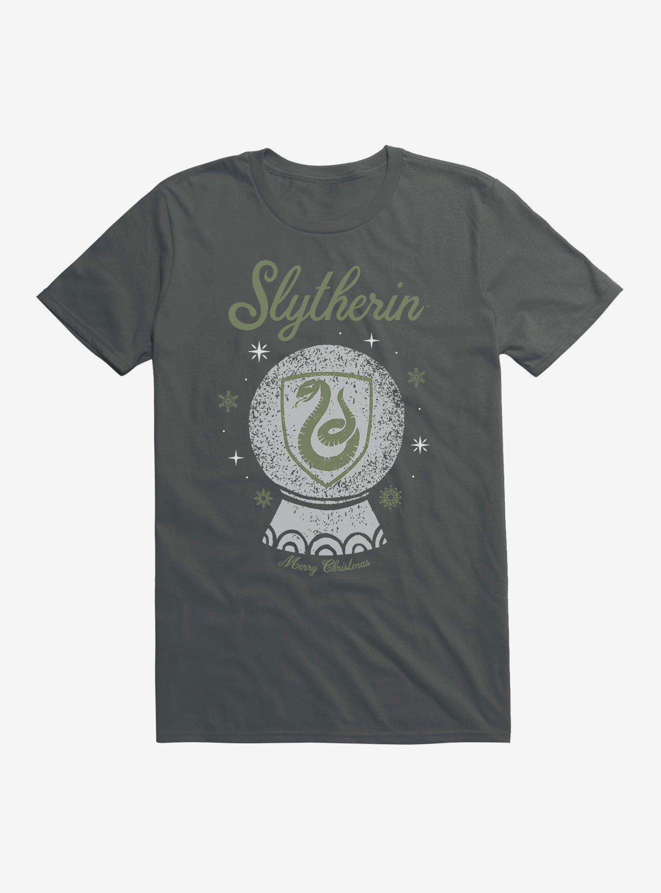Harry Potter Snow Globe Slytherin T-Shirt, CHARCOAL, hi-res