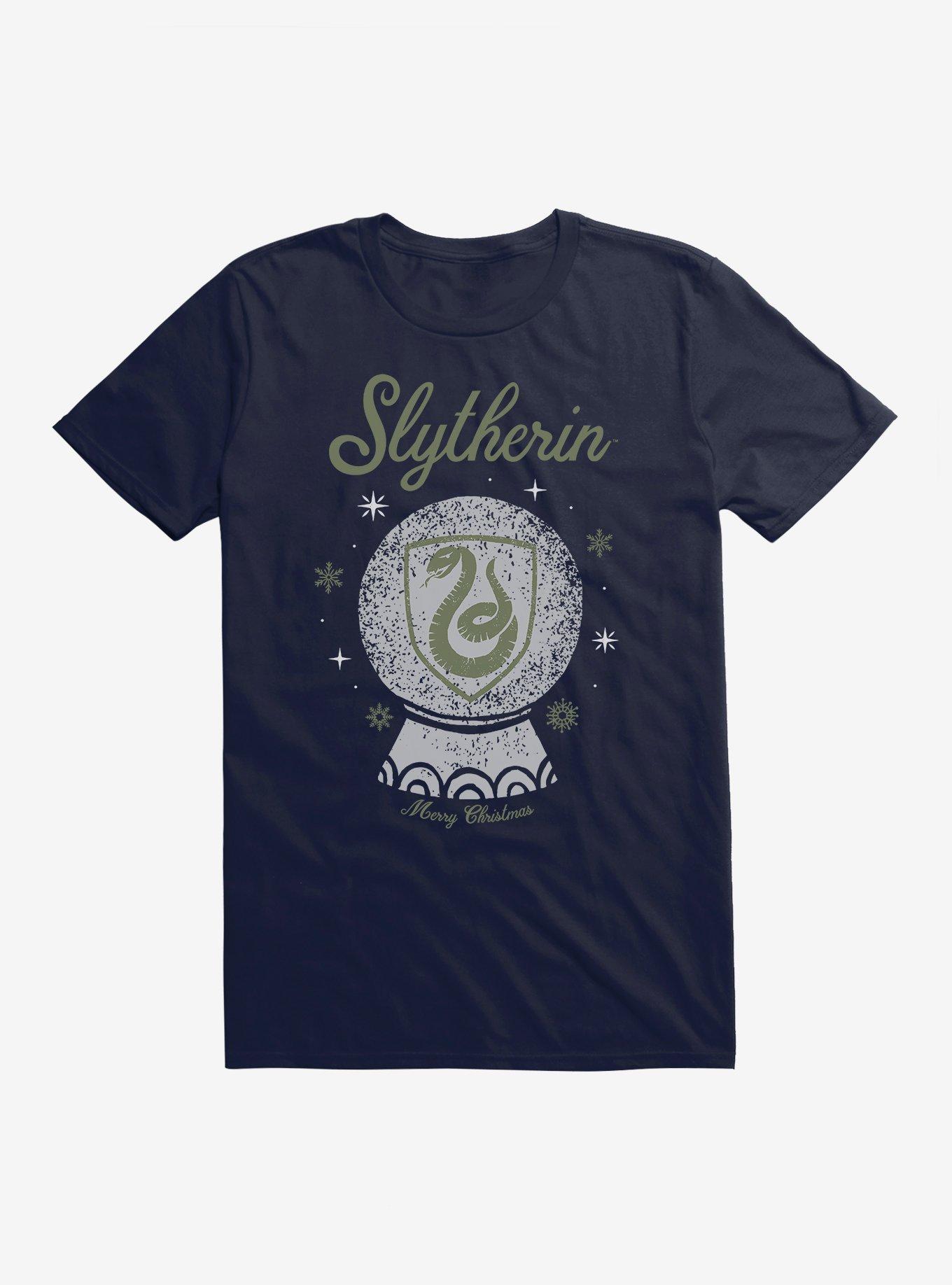 Harry Potter Snow Globe Slytherin T-Shirt, NAVY, hi-res