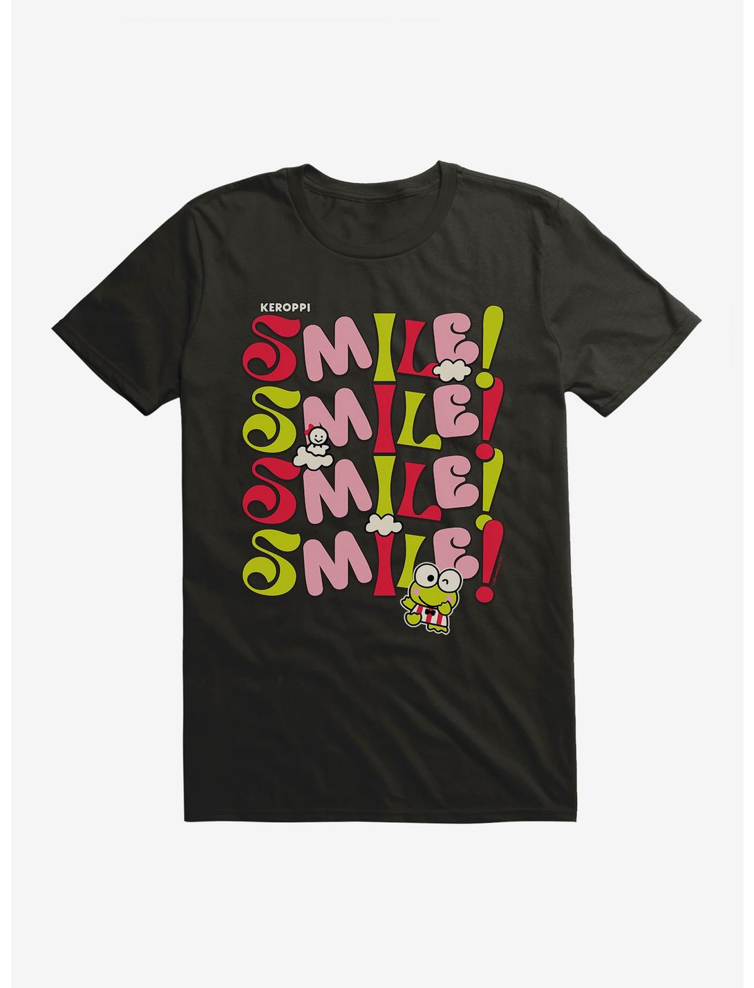 Keroppi Smile! T-Shirt, BLACK, hi-res