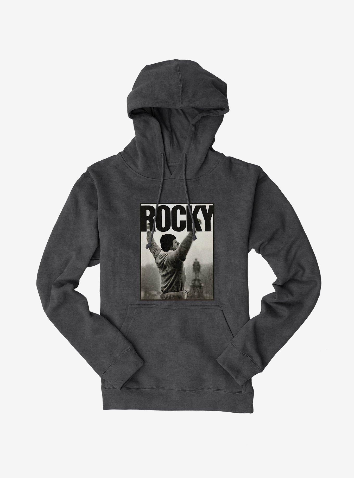 Rocky Iconic Steps Print  Hoodie, CHARCOAL, hi-res