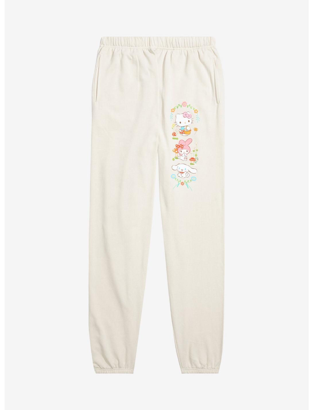 Sanrio Hello Kitty and Friends Mushroom Joggers - BoxLunch Exclusive, OATMEAL, hi-res