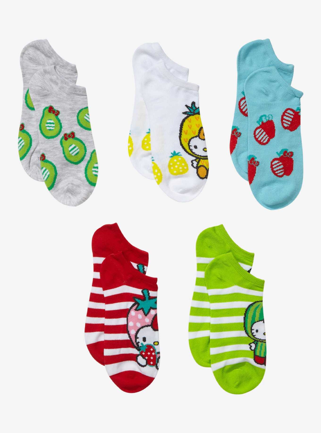 Sanrio Hello Kitty Fruits Sock Set, , hi-res