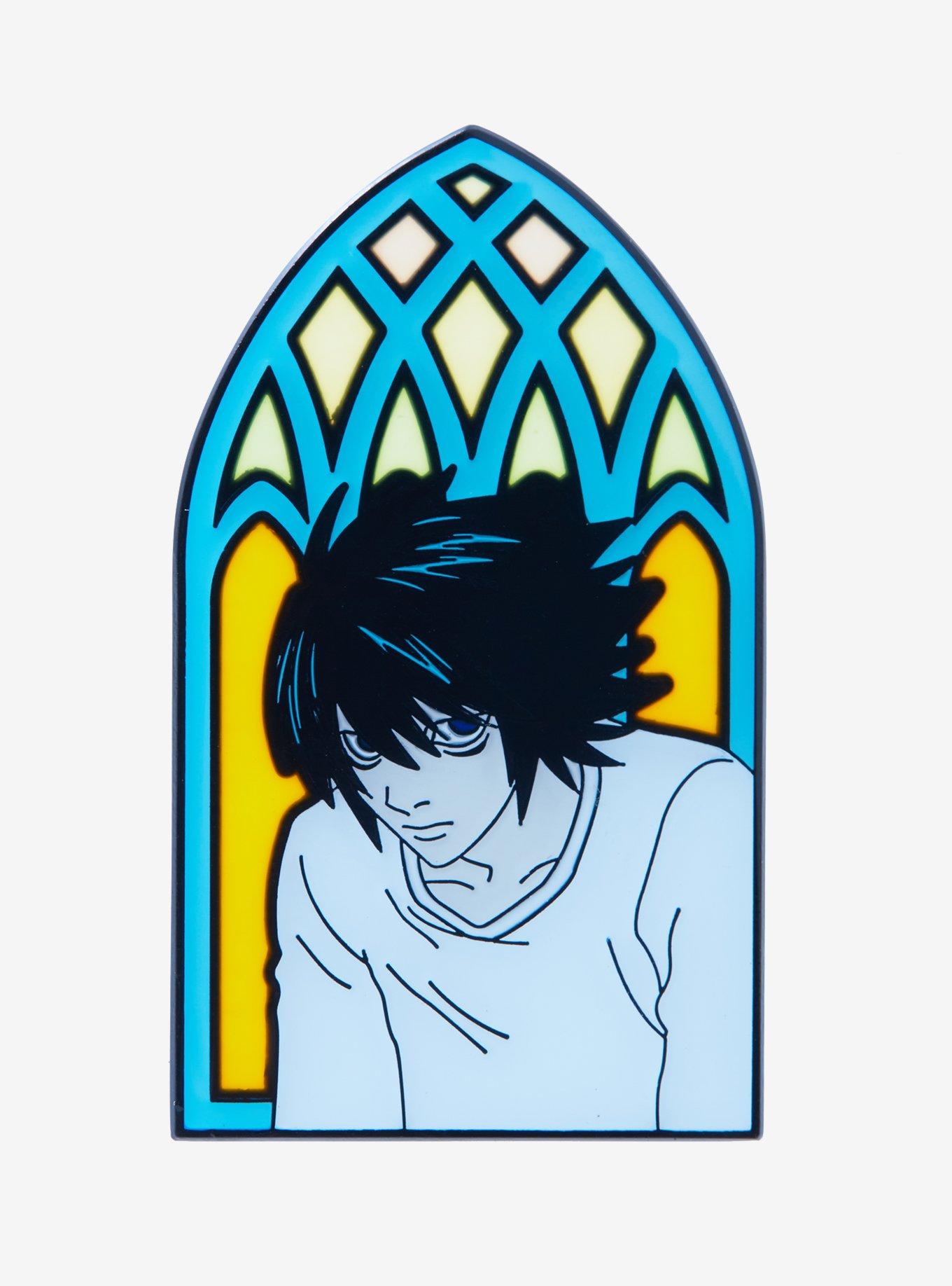 Death Note L Stained Glass Enamel Pin - BoxLunch Exclusive, , hi-res