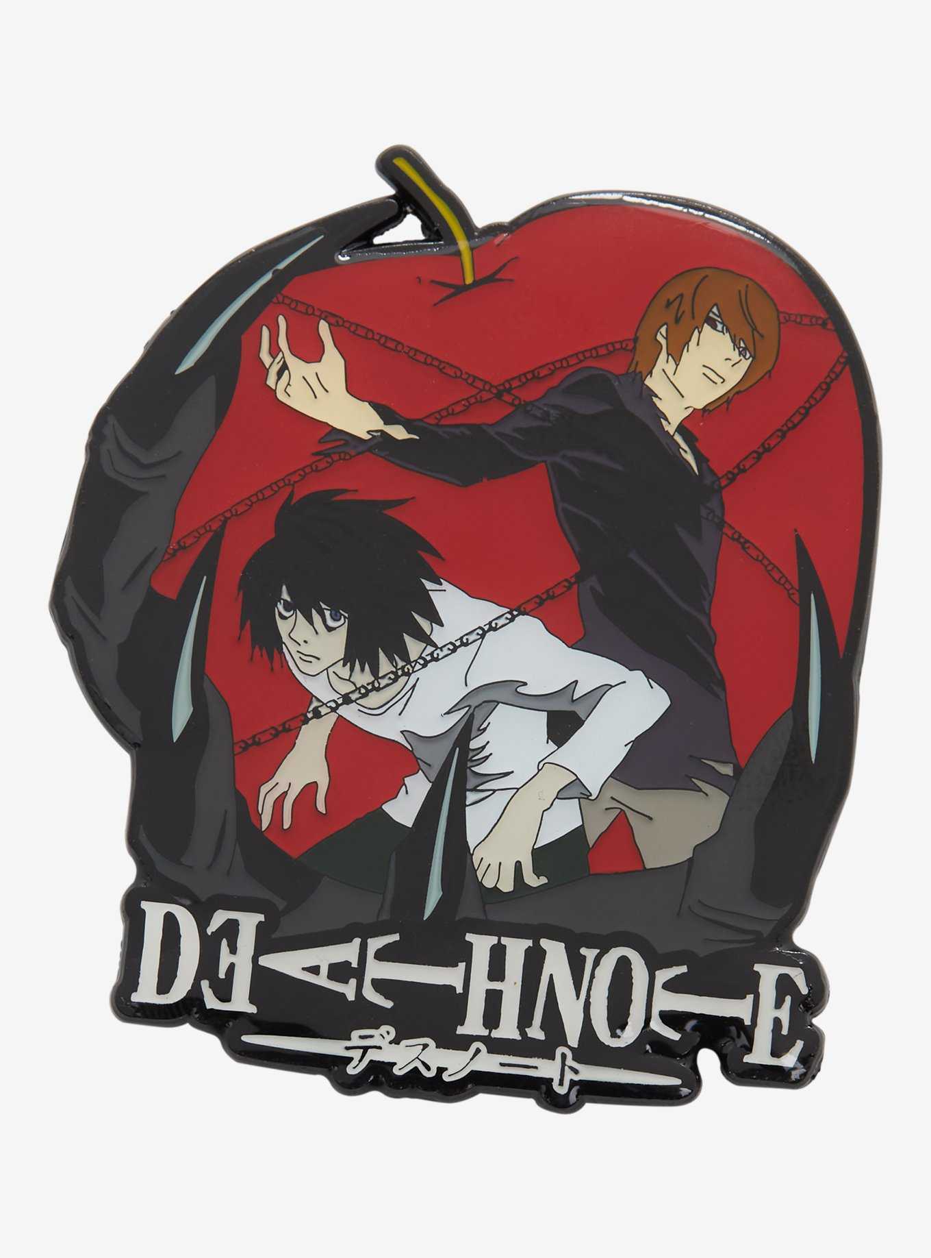 Death Note Apple Light & L Enamel Pin - BoxLunch Exclusive, , hi-res