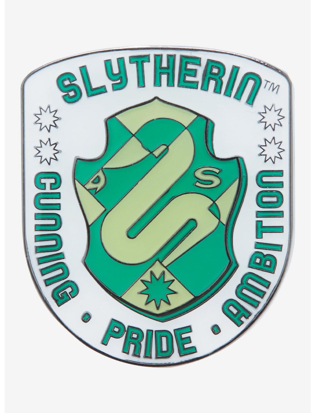 Loungefly Harry Potter Slytherin Geometric Crest Enamel Pin - BoxLunch Exclusive, , hi-res