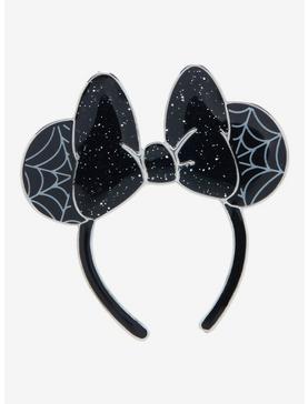 Disney Minnie Mouse Glitter Spiderweb Ears Enamel Pin - BoxLunch Exclusive, , hi-res