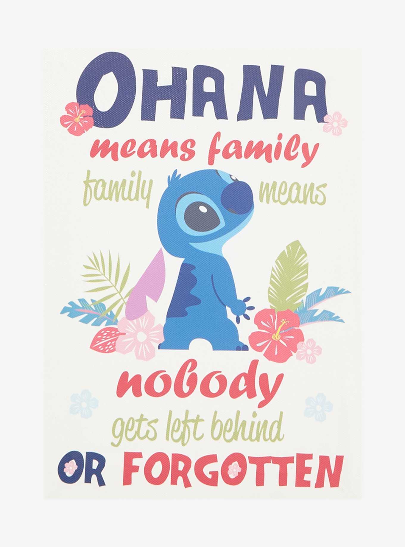 Disney Lilo & Stitch Ohana Quote Wall Art, , hi-res
