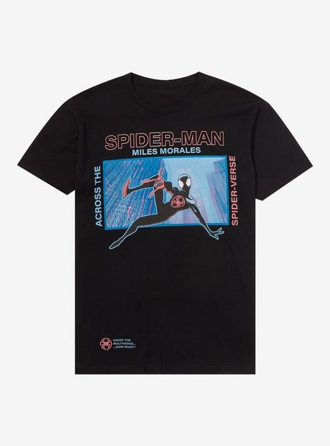 Marvel Spider-Man: Across the Spider-Verse Miles Morales Panel T-Shirt ...