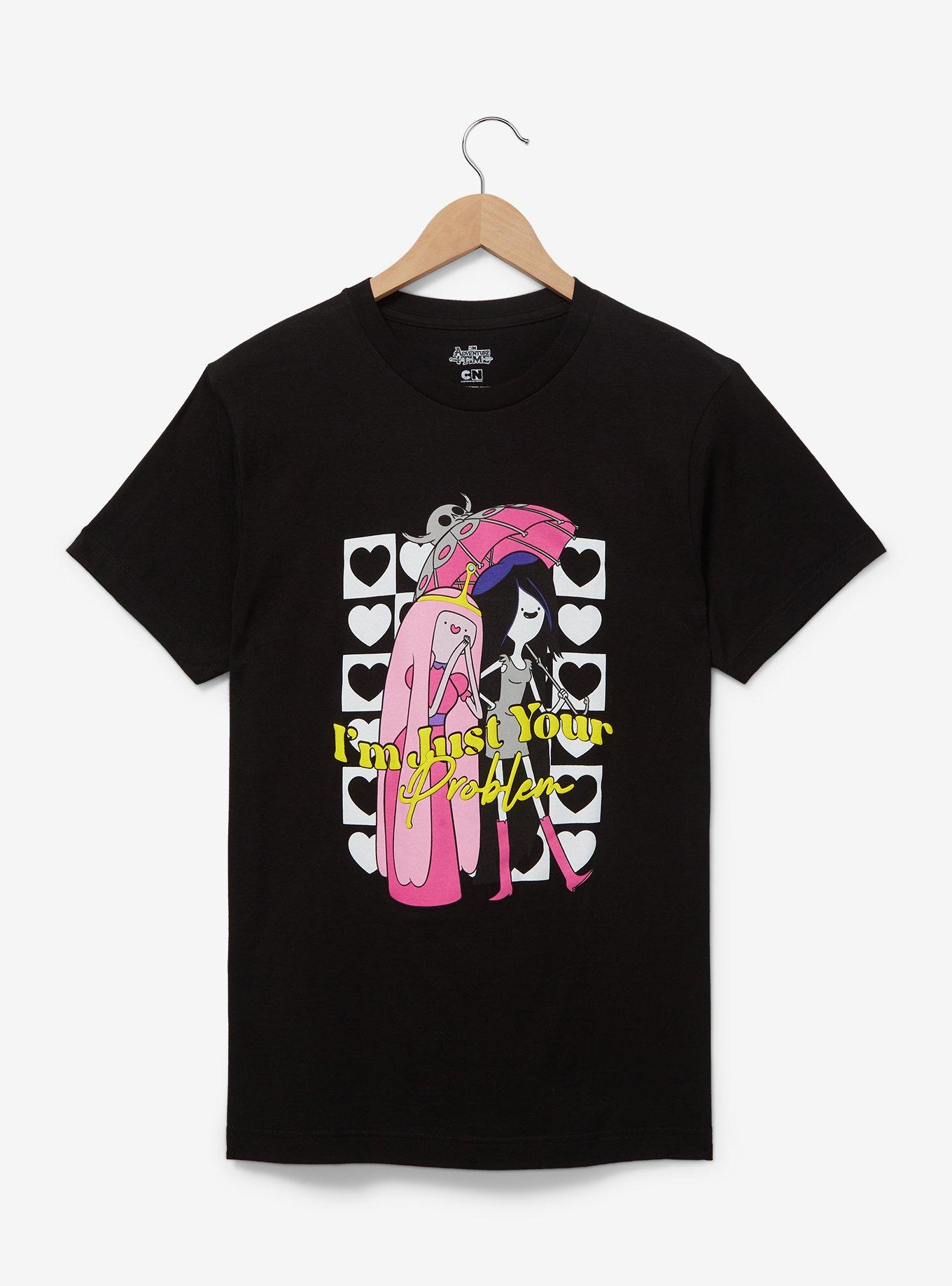 Adventure Time Marceline and Princess Bubblegum T-Shirt - BoxLunch Exclusive, BLACK, hi-res