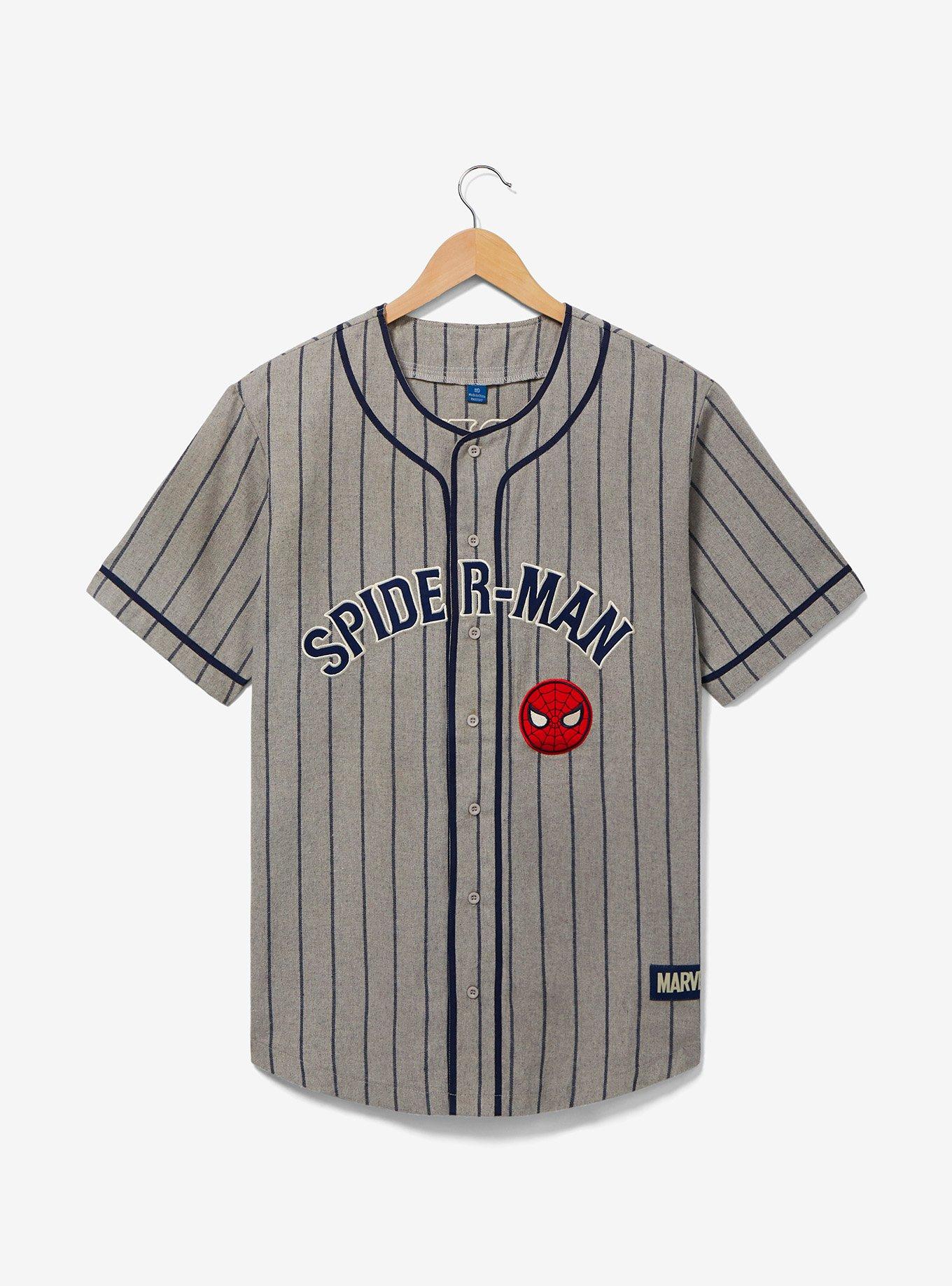 Marvel Spider-Man Striped Baseball Jersey - BoxLunch Exclusive, , hi-res