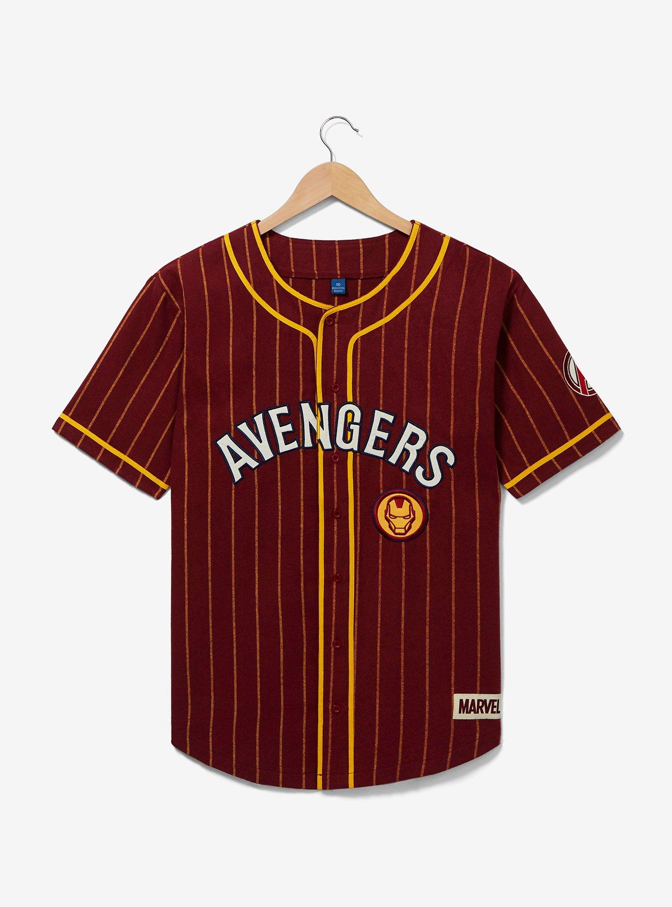 Marvel Iron Man Striped Baseball Jersey - BoxLunch Exclusive, , hi-res