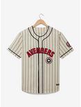 Marvel Captain America Striped Baseball Jersey - BoxLunch Exclusive, WHITE, hi-res