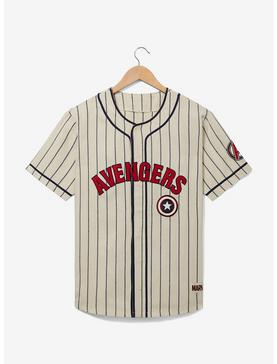 Marvel Captain America Striped Baseball Jersey - BoxLunch Exclusive, , hi-res