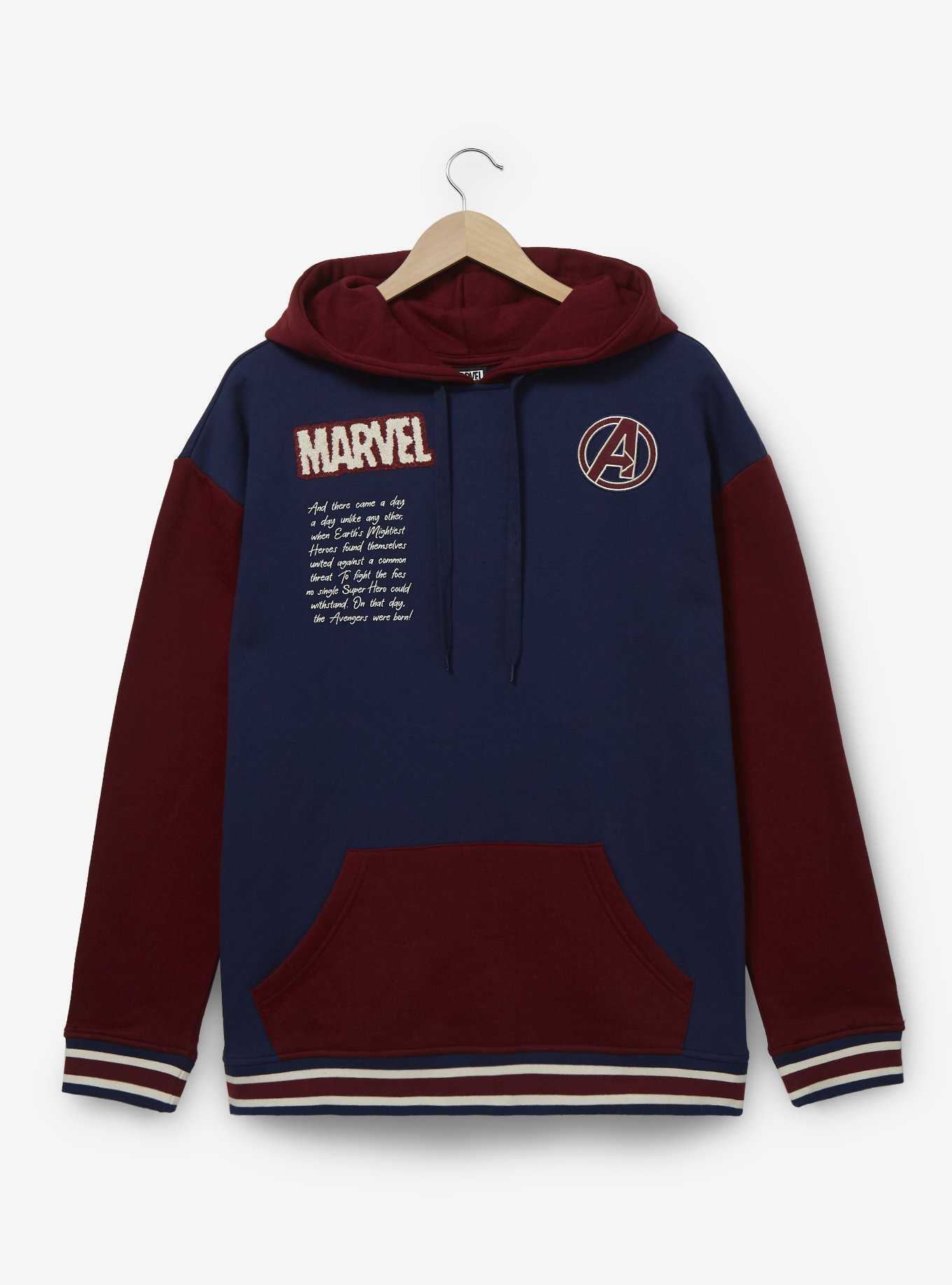 | Marvel Block Avengers BoxLunch BoxLunch Exclusive Hoodie Color - Logo