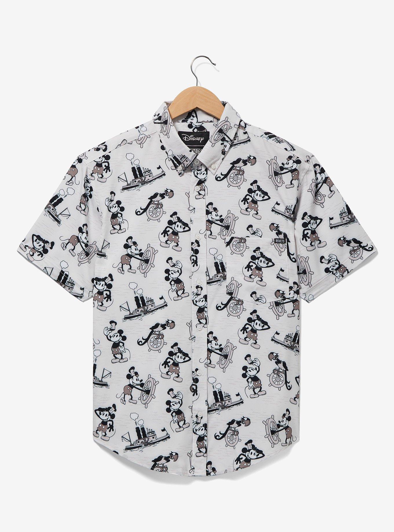 Disney short sleeve button on sale up