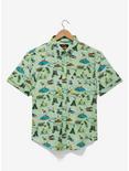 Jurassic Park Scenes Allover Print Woven Button-Up - BoxLunch Exclusive, , hi-res