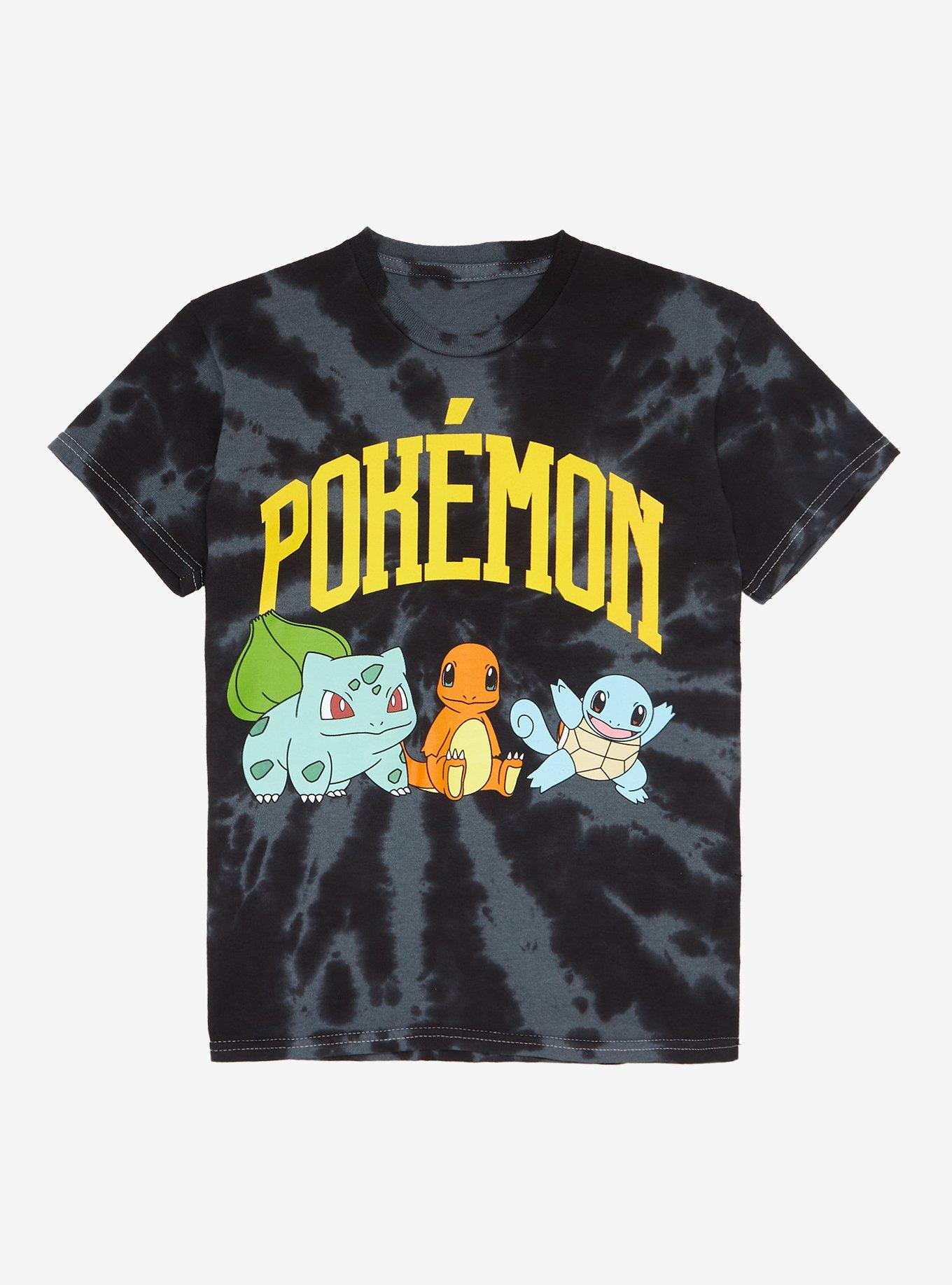 Pok&eacute;mon Starters Tie-Dye Youth T-Shirt - BoxLunch Exclusive, TIE DYE, hi-res
