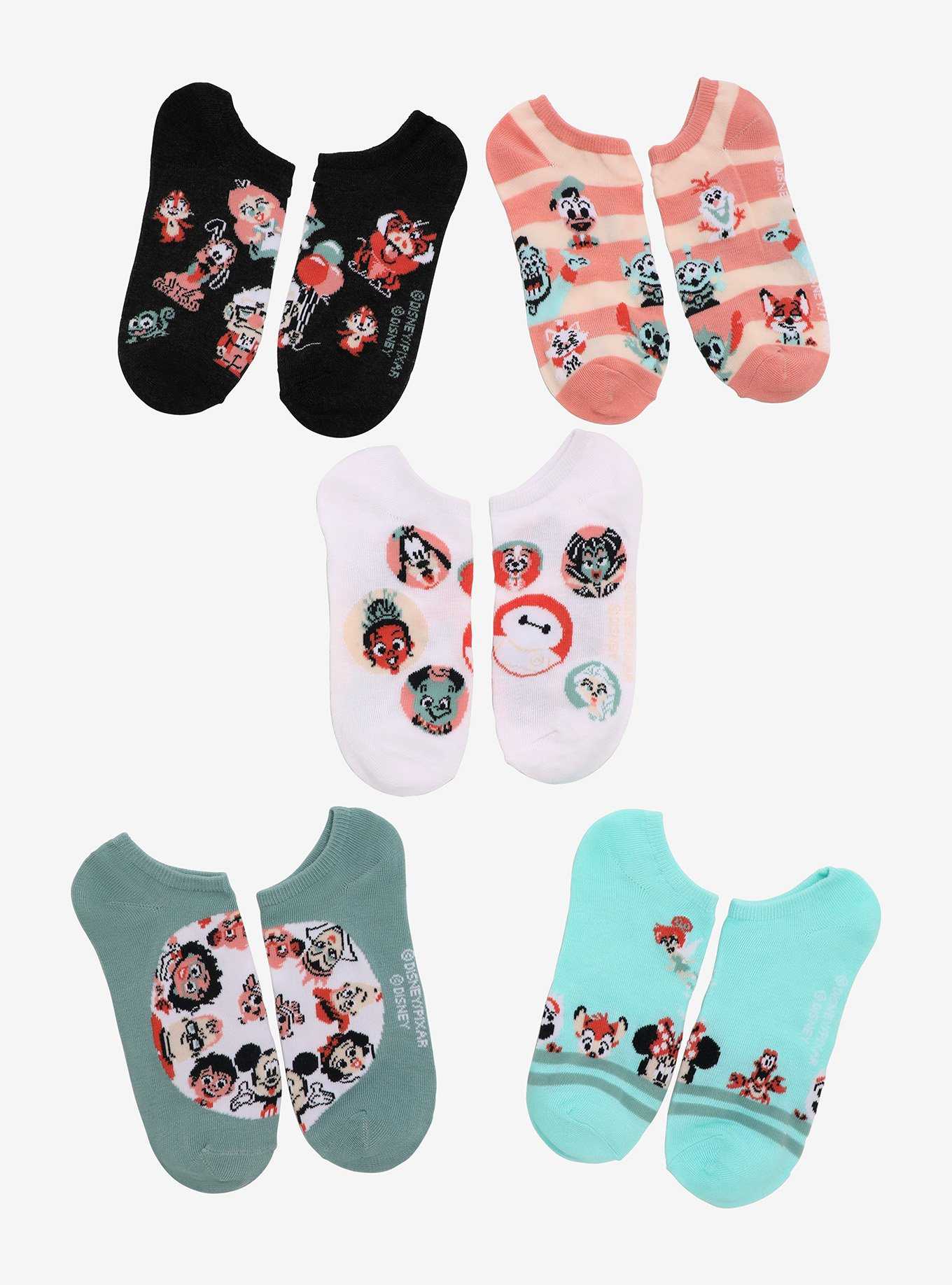 Disney 100 Character Portraits Sock Set , , hi-res