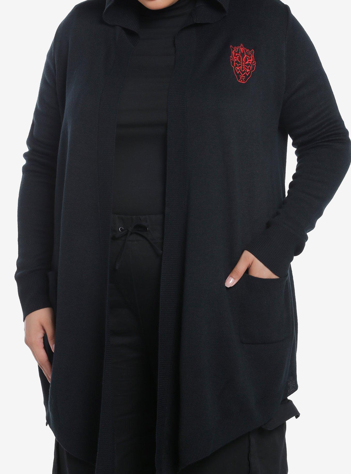 Her Universe Star Wars: The Clone Wars Darth Maul Hooded Cardigan Plus Size Her Universe Exclusive, MULTI, hi-res