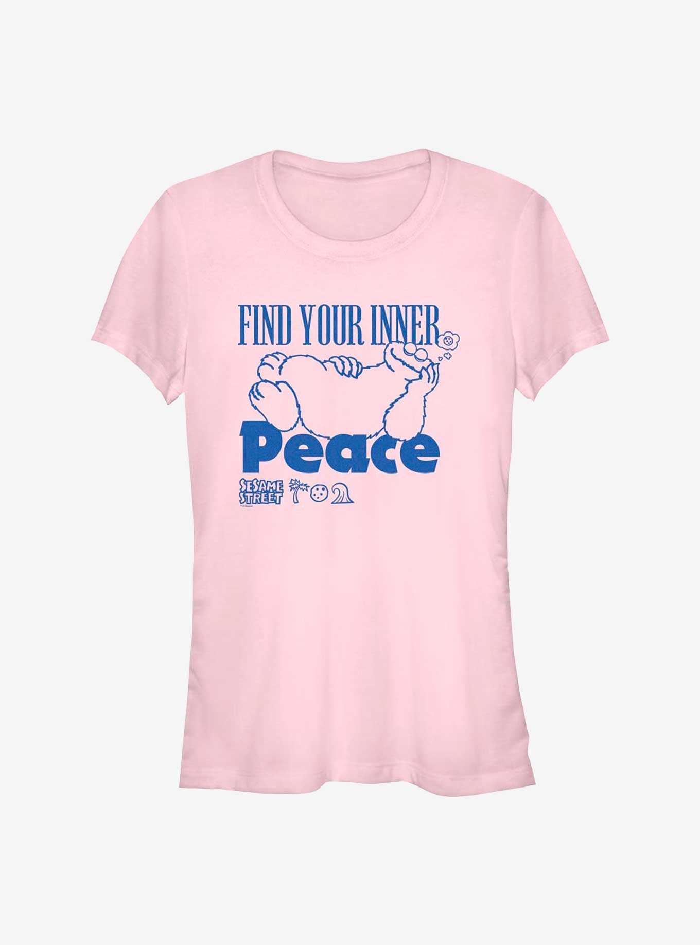 Sesame Street Cookie Monster Find Your Inner Peace Girls T-Shirt, , hi-res