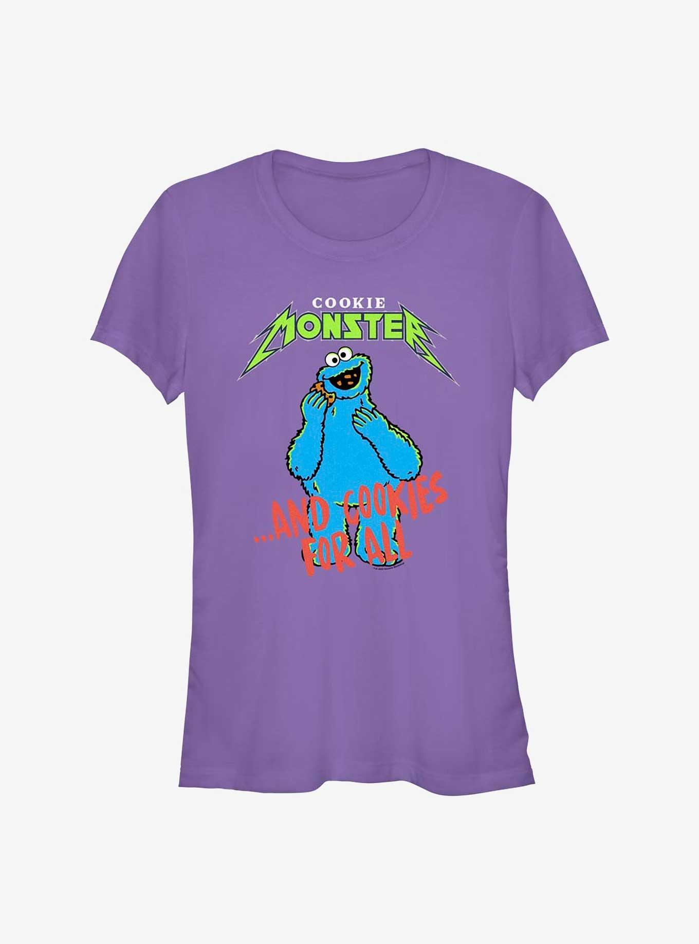 Sesame Street Cookie Monster And Cookies For All Girls T-Shirt, , hi-res