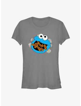 Sesame Street Cookie Monster Eat Cookies Girls T-Shirt, , hi-res