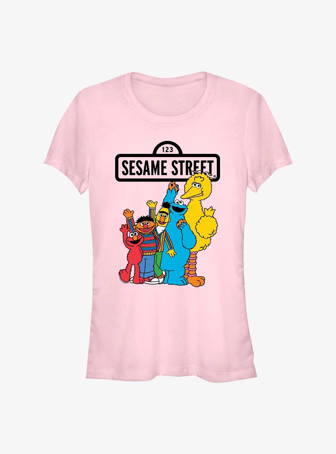 Sesame Street Friends Waving Girls T-Shirt, , hi-res