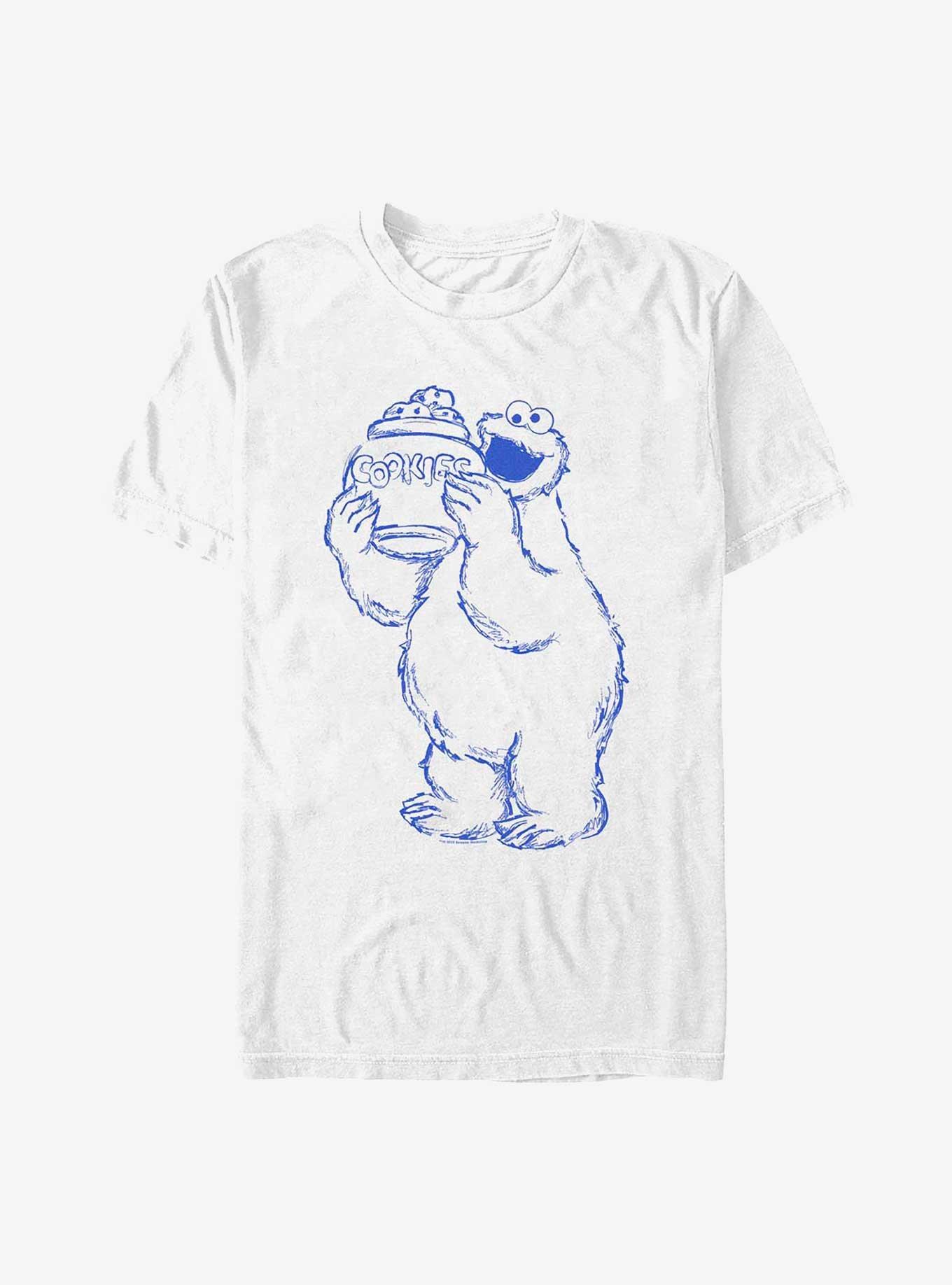 Sesame Street Cookie Monster Cookie Jar T-Shirt - WHITE
